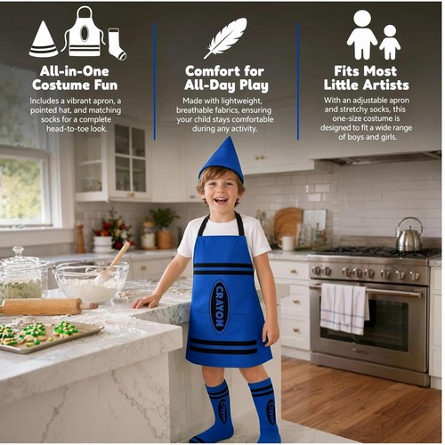 Crayon costume kids 3pcs - costume,