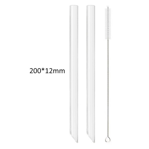 High borosilicate glass straw - high,