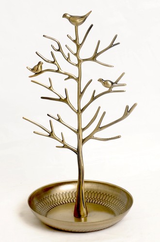 Brass colored tree shaped - brass-colored,
