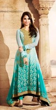 indian chiffon long dress
