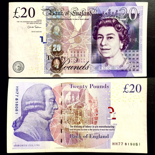 Collectible bank note - £20,