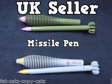 1x NOVELTY GUN MILITARY UNDER WATER MISSILE ROCKET LAUNCHER BOYS TOYS GUN PEN UK