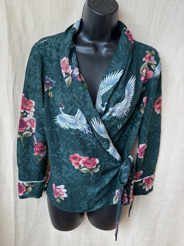 Green multi flower bird design - green/multi,