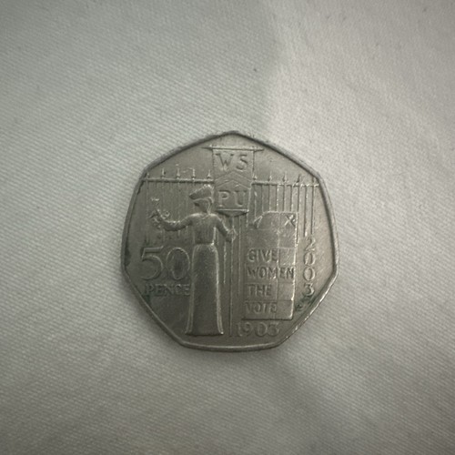 50p 2003 suffragette give - 50p,