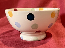 Emma Bridgewater Polka Dot Bowl 5.5" Footed French Bowl Mint Condition