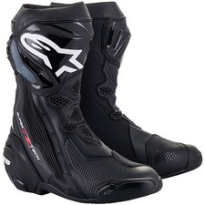 Alpinestars Supertech R Boots Motorbike Motorcycle Sports Track Race Black