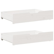 2pcs Under-Bed Drawers White