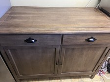 Natural History Museum Dunelm Signature Kitchen Island With Foldable Table Mango