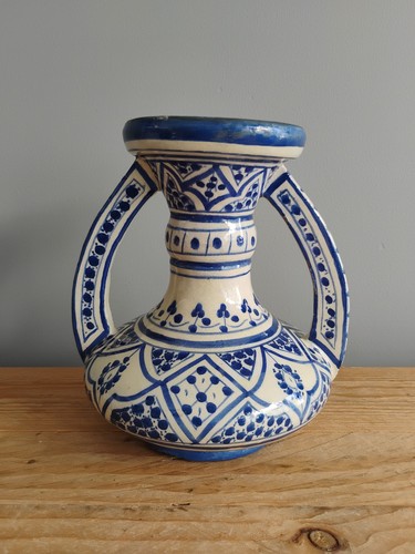 Morrocan pottery twin handled - morrocan,