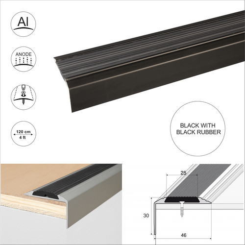 Aluminium stair nosing anti - stair,