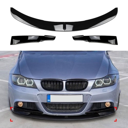 Black front lip spoiler - front,