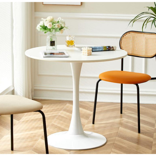 White round table modern - round, table,