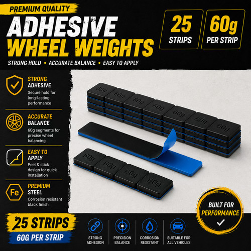 25pc adhesive lead free 60g - 25pc,
