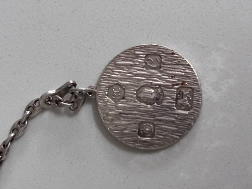 Hallmarked round silver 1977