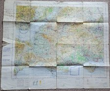 RARE 1973 RAF BASE CONTROL ZONES MAP ENGLAND BRITISH ARMY MILITARY FLIGHT