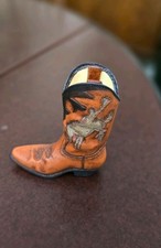 Rodeo Vintage Country Artists Just Plain Country Resin Cowboy Boot '85001'
