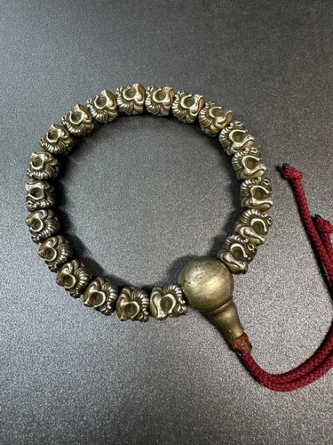 White brass garuda mala - brass,