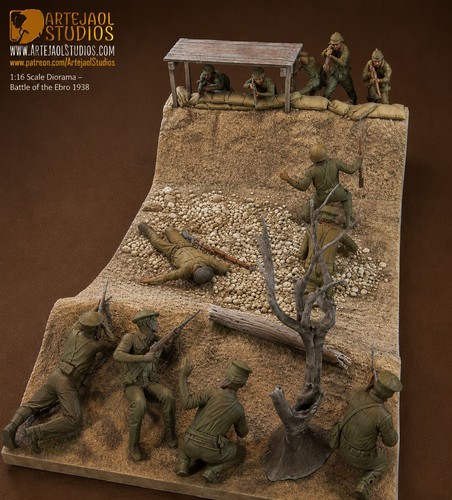Battle the ebro diorama - battle, ebro-