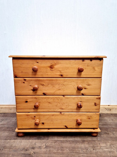 Pine chest drawers - chest, 4