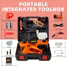 5 Ton 12V DC Automotive Car Electric Hydraulic Floor Jack Lift Garage Equipment