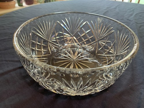 Heavy cut glass - , trifle/fruit