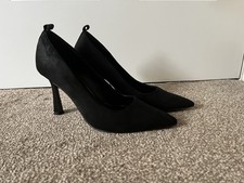 Next Black Suede Stiletto Heel