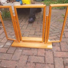 3-way Dressing Table Mirror In Pine.