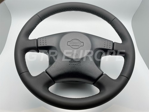 Leather steering wheel - leather,