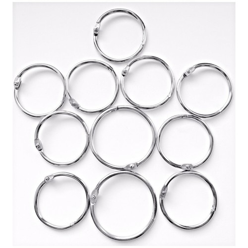 Metal hinged ring book binder - book,
