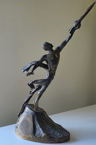 Soviet bronze statuette to - statuette, "to
