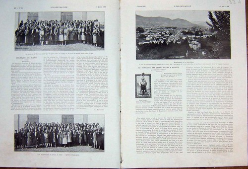 Original old vintage print - original,