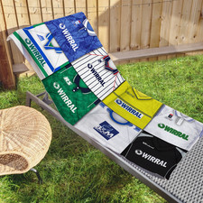 Tranmere Rovers Retro Shirt Montage Beach Towel Classic Kits Gym Travel Sport