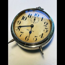 Antique Big Ben Peg Leg Wind-Up Alarm Clock Patent 1911 - Chrome/Great Condition