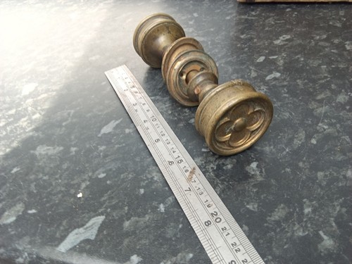 Vintage brass door knob - brass,