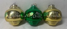 3 Vintage Gold & Green