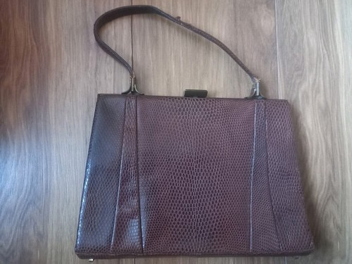 Vintage 1950s lizard skin - vintage,