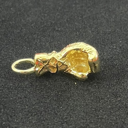 14kt gold plated boxing - gold, glove