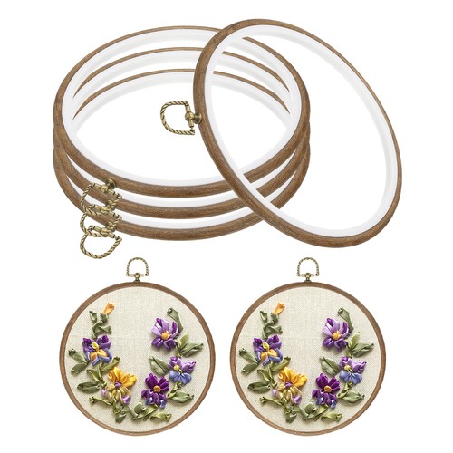 4pack embroidery hoops - 7",