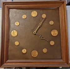Vintage Penny Clock by Penny Farthing Galleries Devon Made In England