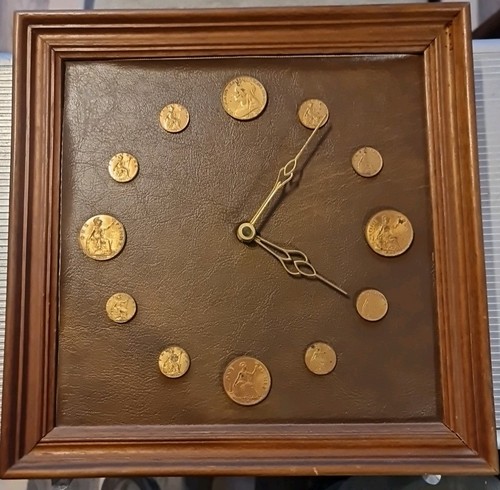 Vintage penny clock - clock, by