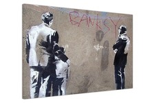 Banksy Art Critic Canvas Wall