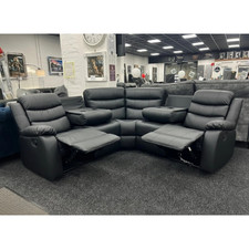 Roma | Black | Leather Corner