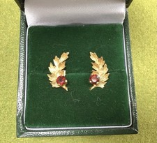 9ct 375 Yellow Gold & Garnet