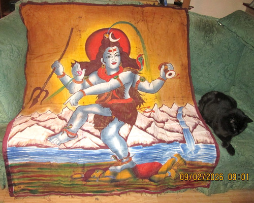 Shiva tapestry wall hanging - tapestry,