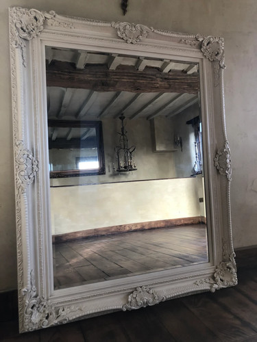 Antique white ornate - white, cream