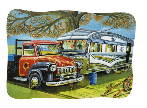 Romany gypsy caravan - key, rack