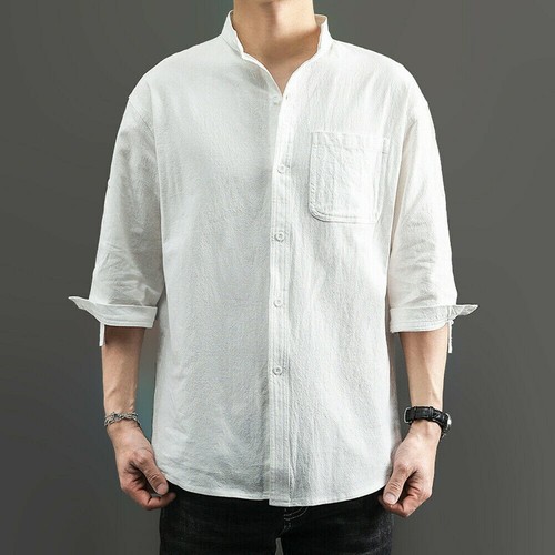 Mens linen button down short - mens,