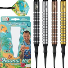 Soft Tip Wayne Mardle Darts Set 18g 20g grams Official Hawaii 501 Legend