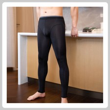 Sexy Men Long Johns Ice Silk