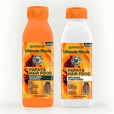 Garnier Hair Food Papaya Shampoo And Conditioner Set 350ml Ultimate Blends
